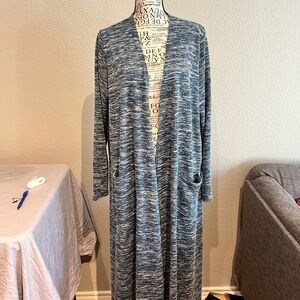 LuLaRoe Blue Mesh Cardigan
